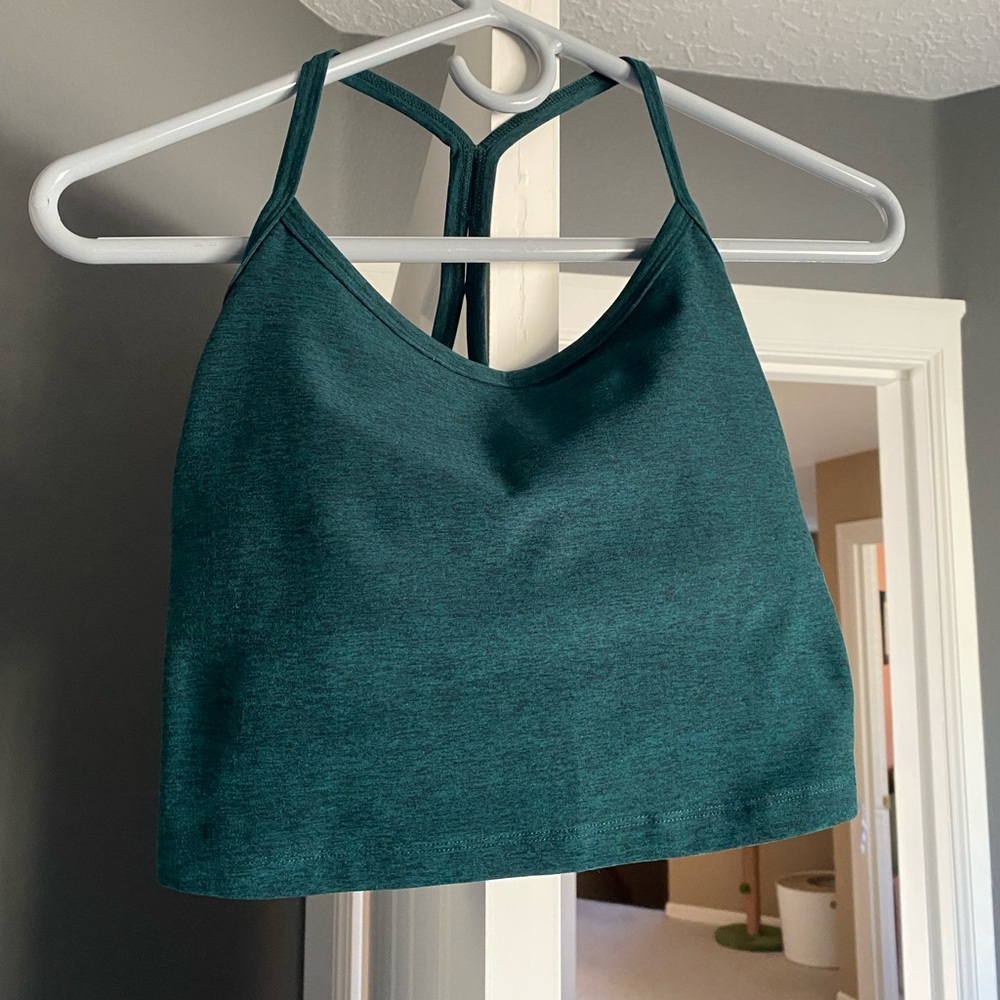 Beyond Yoga Teal Green Cropped Tank Top